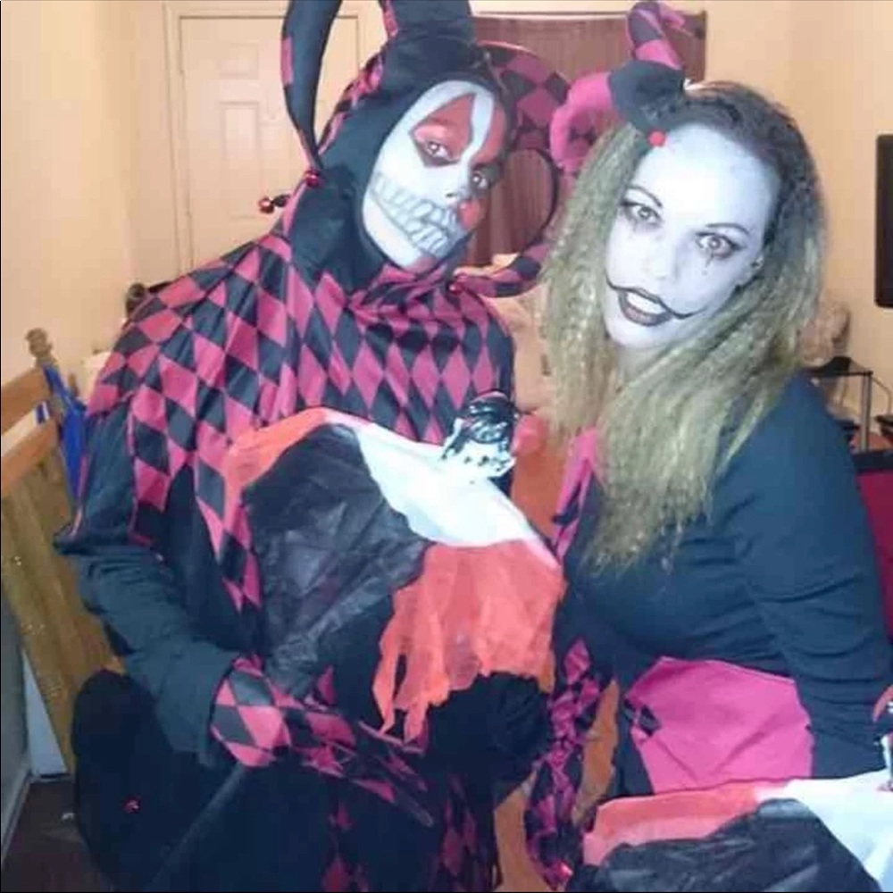 His & Hers Jester Halloween Costume